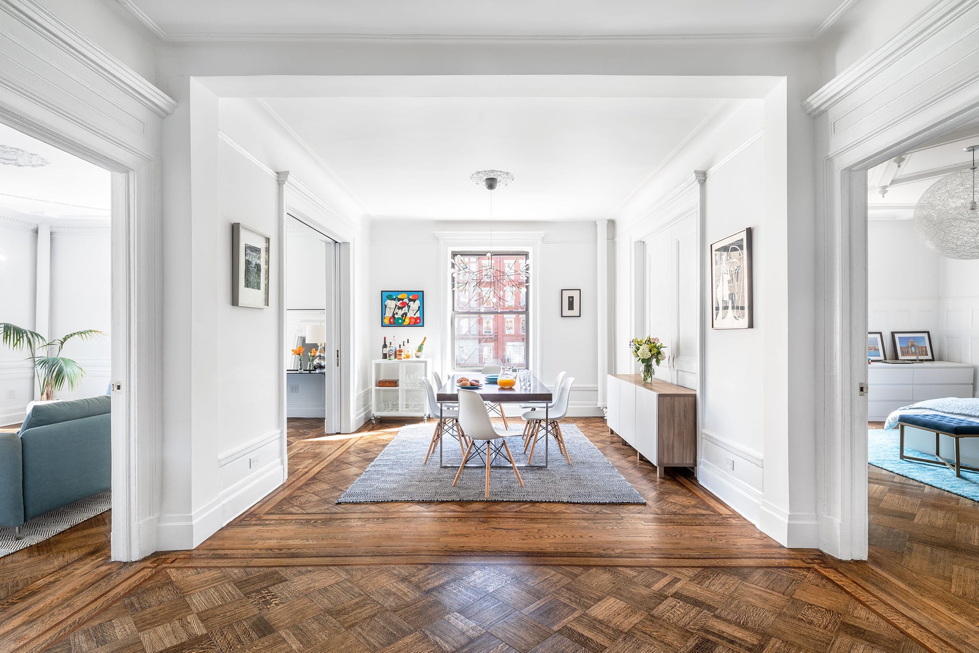 Modern dining room renovation on the Upper West Side