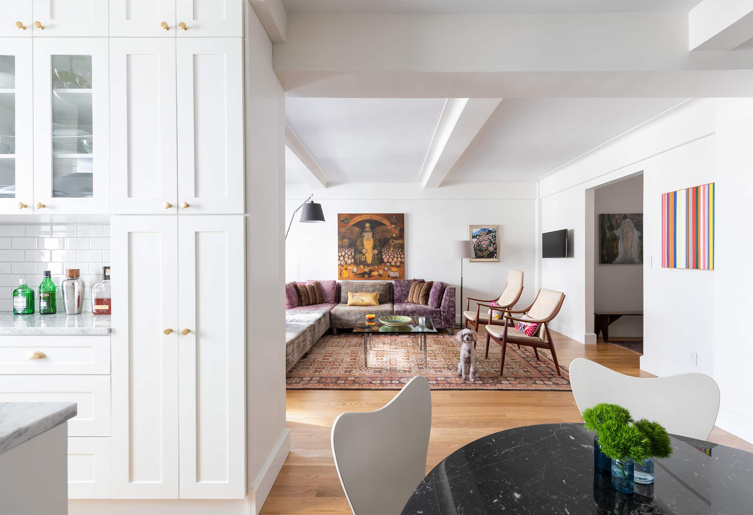 A full apartment renovation with modern design in New York City